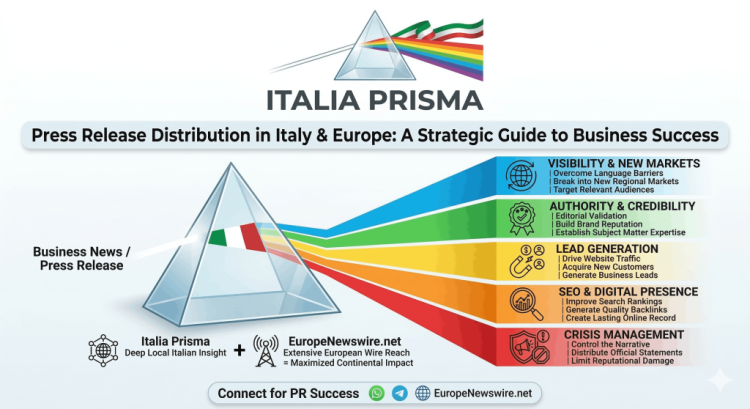 Refracting the Spectrum of Business Success: The Essential Role of Strategic Press Release Distribution in Italy and Europe